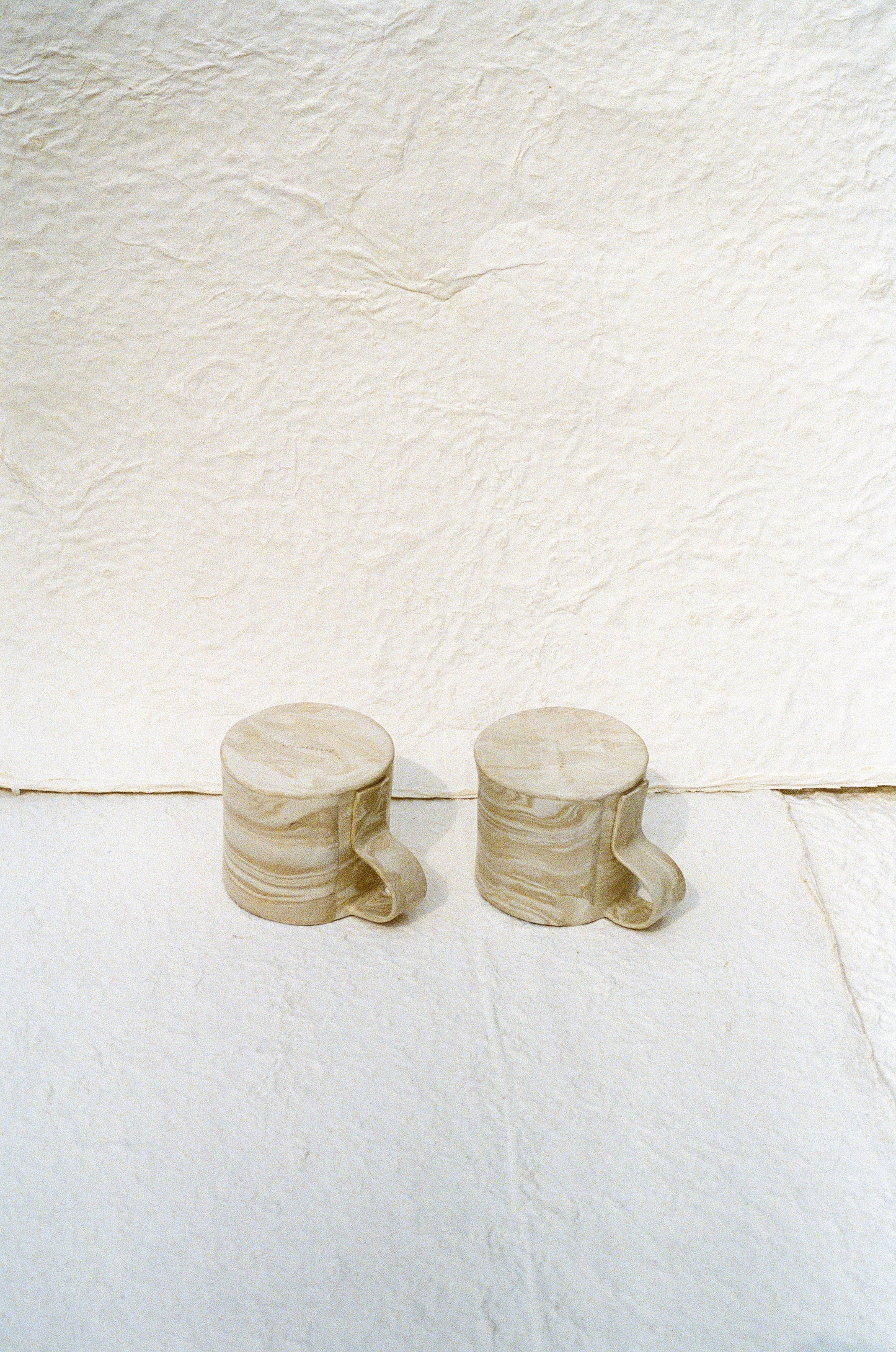 Pollygarden | Beige Marble Paper Mug