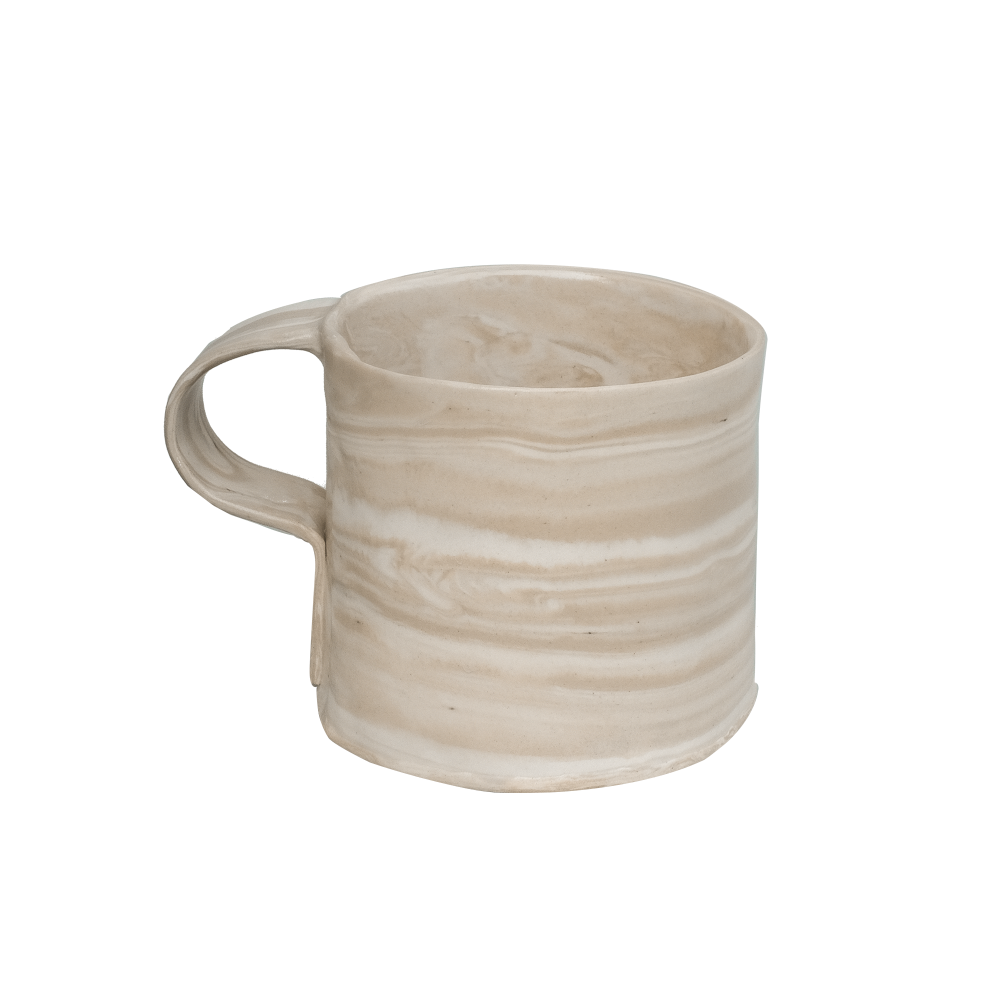 Pollygarden | Beige Marble Paper Mug