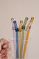 Color Glass Straw Set