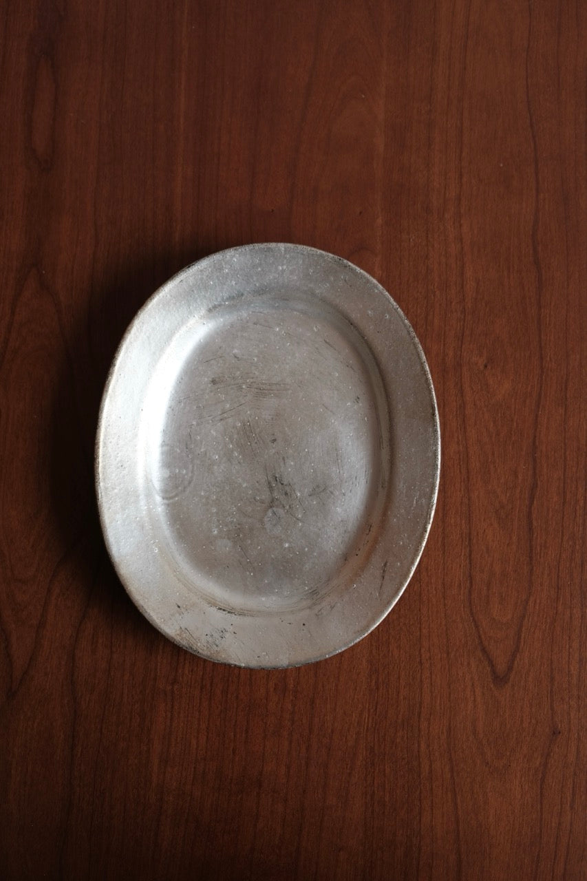 Wang Yu Liang | Handmade Silver Glaze Plate